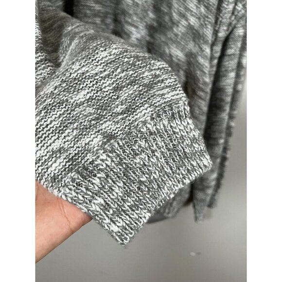 Torrid Sweater Women 14 Gray Pullover Cold Shoulder Neutral Minimalist Festive - Picture 4 of 13